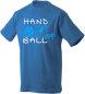 Preview: Handballshirt boys in royal mit Druck in weiß und neonblau